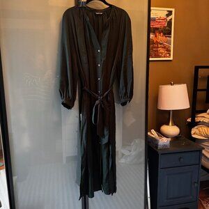 Stunning Green Belted Shirt Dress by Whistles